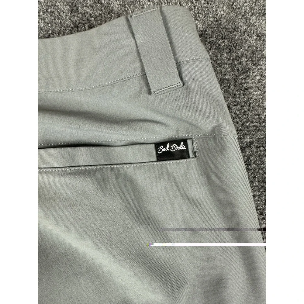Bad Birdie Mens 34x30 Golf Pants Gray Chino Athletic Performance Casual Stretch